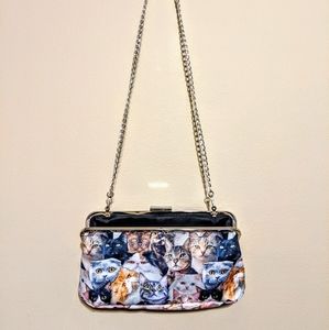 Cat Lady Box 'Cat Faces' Crossbody Clutch